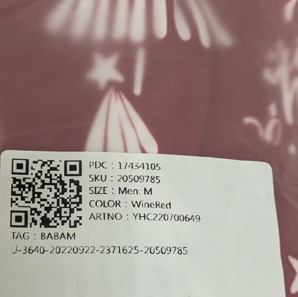 🖤PatPat Christmas Tree Red Men's Pajama Set - Picture 4 of 10